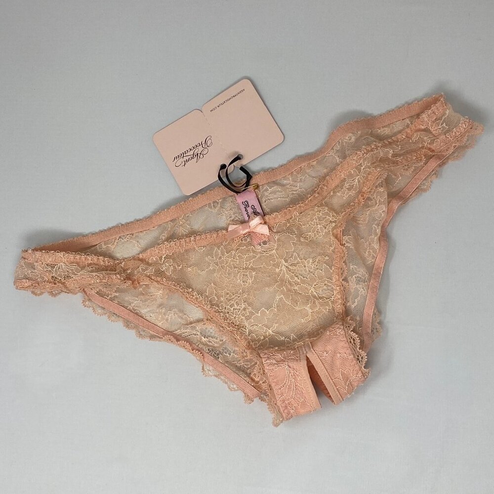 Agent Provocateur Hinda Nude Ouvert Brief AP4 Large NWT $145